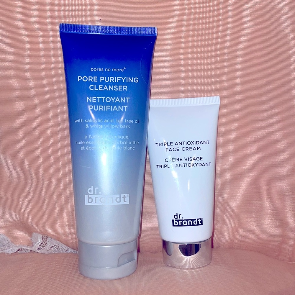 Dr. Brandt Triple Antioxidant Face Cream and Pore Purifying Cleanser